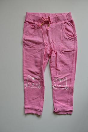 Tenké tepláčky s kočičkou, h&m,98