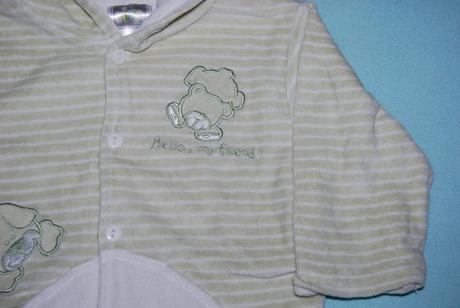 Pruhovaná mikina s kapucí, 74