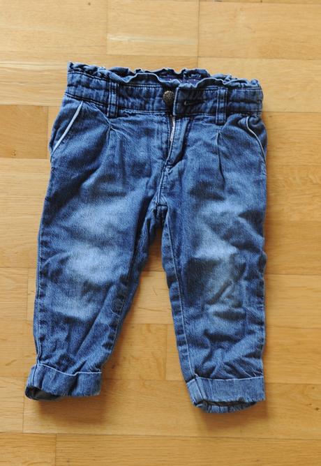 Džíny podšité benetton, vel. 12-18 m, benetton,80