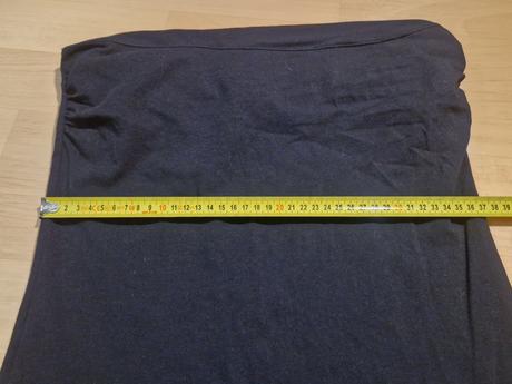 Tričko bez ramínek černé hm, h&m,m