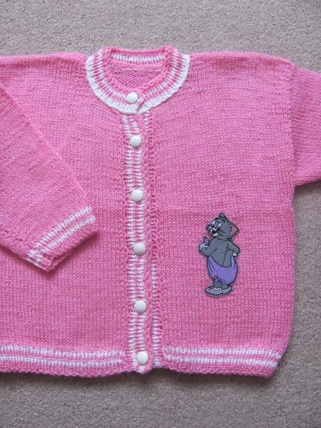 Dívčí růžový svetřík, 98