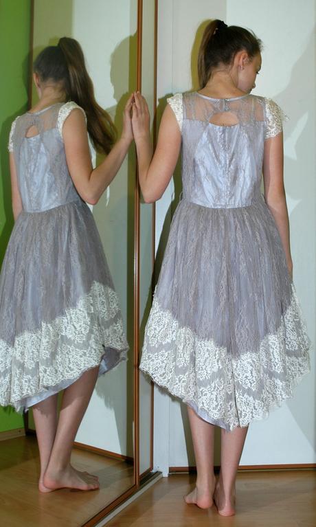 Slavnostní sváteční společenské dívčí šaty, monsoon,170