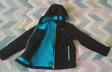 Zateplená černá softshellová bunda cmp, cmp,140