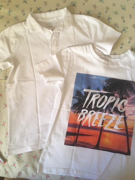 Bílé polo tričko, next,140