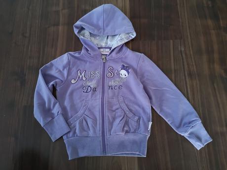 Bavlněná propínací mikina, 110