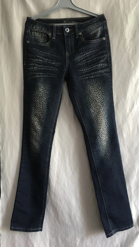 Vel. 158 modré bokové dívčí džíny, 158