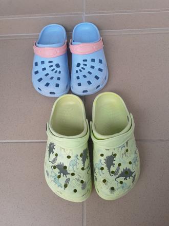 Dětské pantofle - crocsy, 2 páry, vel. 32, pepco,32