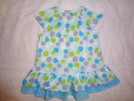 Luxusní tyrkysové šaty pro nejmenší, 62