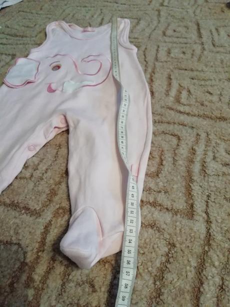 Překrásné dupačky se slonem-vel.56-62 top stav, 56