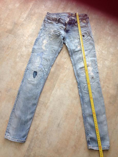 Džíny replay rockxanne vel.36 na donošení, záplaty, replay,36