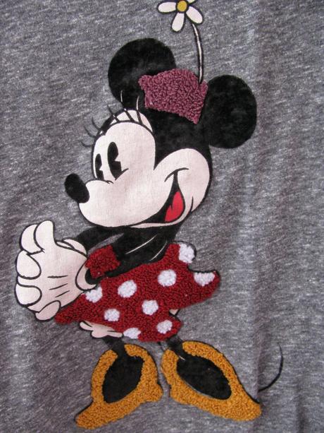 Šedé dívčí tričko s minnie, zara, zara,116