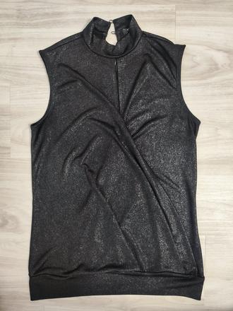 Černo stříbrný top orsay m/l, orsay,l