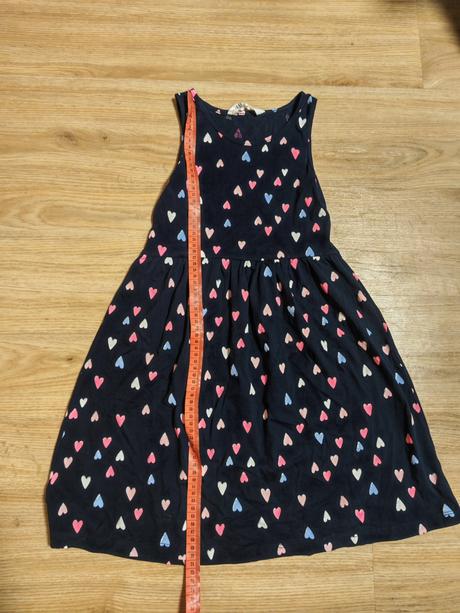 Šaty se srdíčky, h&m,134
