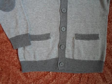 Šedý svetr svetřík knoflíčky, h&m,110