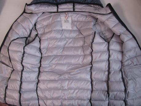 Přechodná šedo modrá bunda s kapucí s.oliver, s.oliver,l