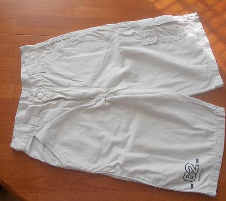 Šortky krémové chlapecké, 152