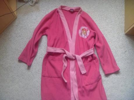 Růžový froté župan s minnie zn. disney v. 122/128, disney,122