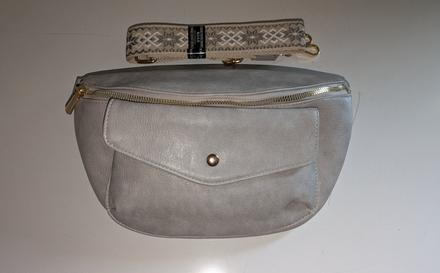 Ka778 dámská crossbody kabelka, šedá,