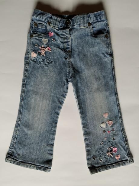Džínečky s výšivkami, morris mouse,92