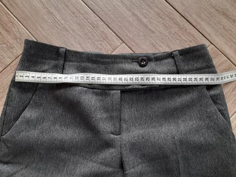 Šedé společenské kalhoty zn. ff, vel. 34, f&f,34
