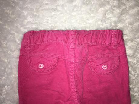 Růžové manžestrové kalhoty s hello kitty h&m, h&m,68