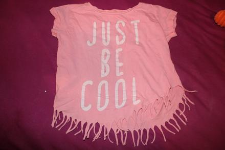 Dívčí tričko střapce just be cool vel. 86 - 92, pepco,86