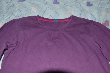 128 134 fialové bavlněné triko, tu,128