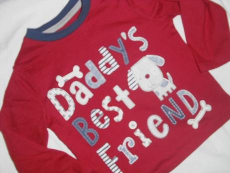 Krásné červené tričko s pejskem, tu,80