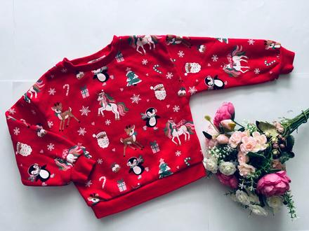 Vánoční mikina dívčí - v.2/3 roky, 98