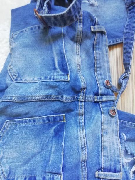 Trhane džíny s ksandama cropp, velikost 34, 34