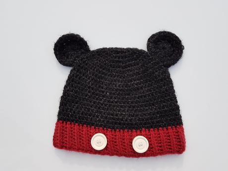 F469 chlapecká zimní čepice mickey vel. 104-110, 104