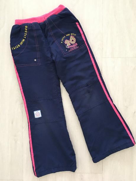 3 ks dívčí tepláky a vyteplené kalhoty (6 - 8 let), 122