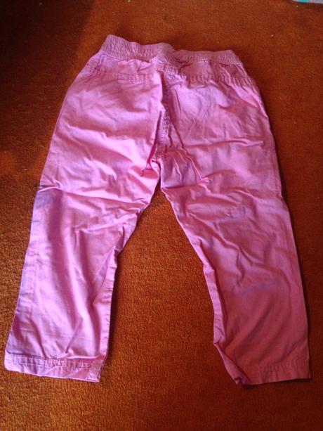 Dívčí plátěné kalhoty, palomino,92