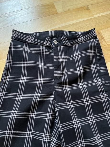 Skinny černé džíny se vzorem, h&m,158