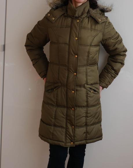 Olivove zelena parka-kabat, 34