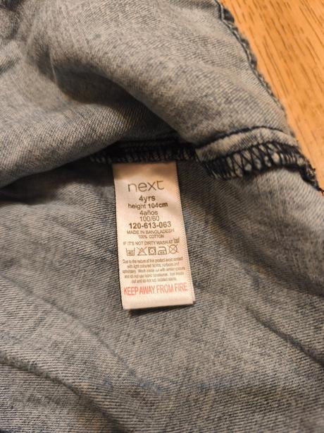 Džínové šaty next, next,104