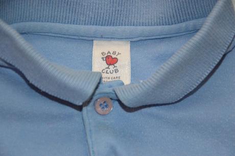 Bavlněné body dlouhý rukáv s límečkem, c&a,86