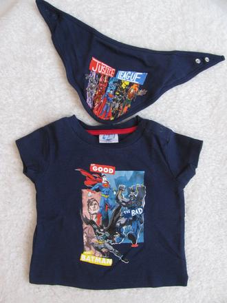Komiksové bavlněné tričko + bryndák dobrý batman, 80