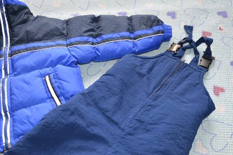 Zimní bunda oteplováky komplet, 104