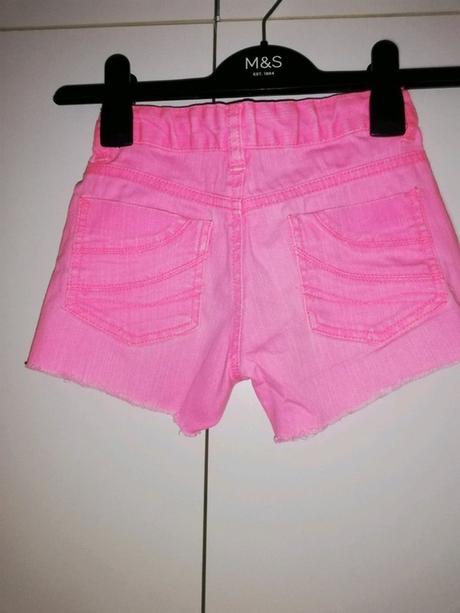 Neonové růžové kratasy vel.116, dopodopo,116