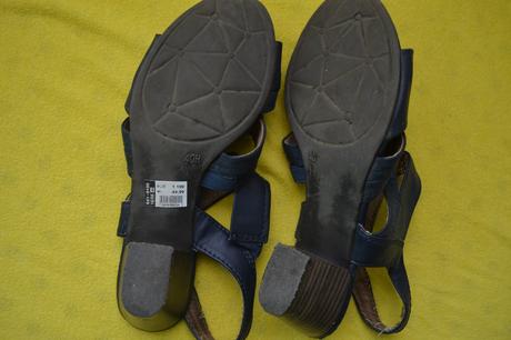 Dámské kožené sandály baťa,v.40, baťa,40