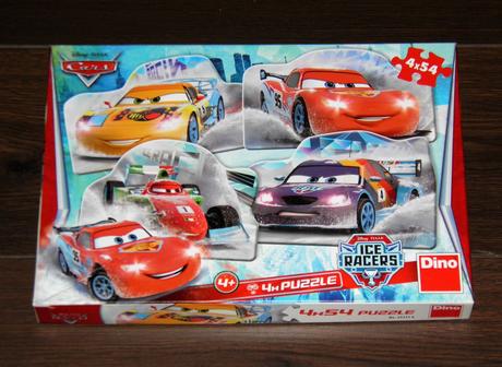 Top stav - puzzle cars- na ledě 4x54 dílků, 