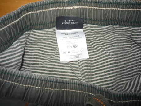 Bavlnou podšité pláťáky zelené, next,98