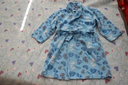 116 fleesový župan župánek, primark,116