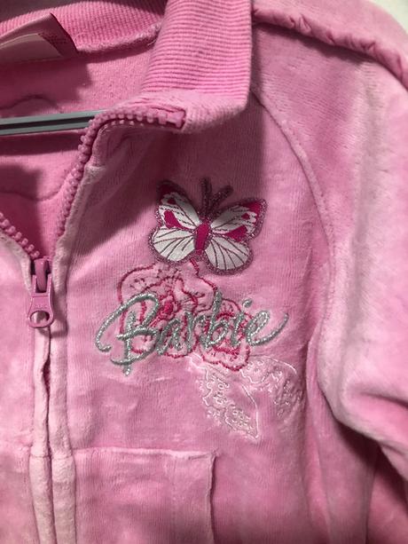 Sametová mikina barbie, 98