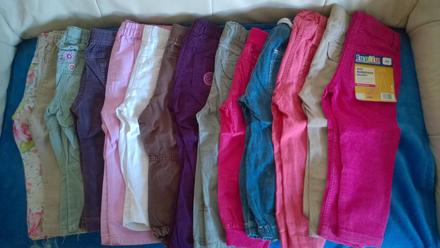 7 x kalhoty / manžestráky, 86/92, 86