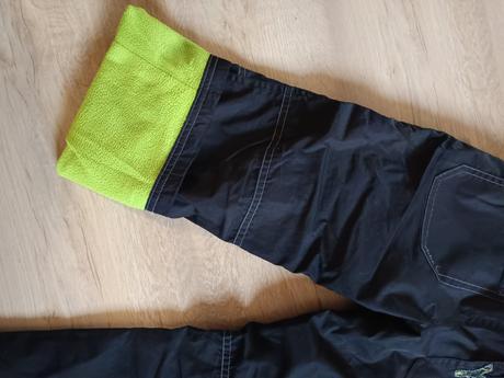 Kalhoty šusťákové podšité, lewro,116