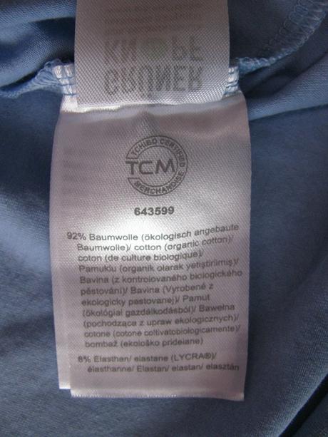 Modré pružné triko essentials, m