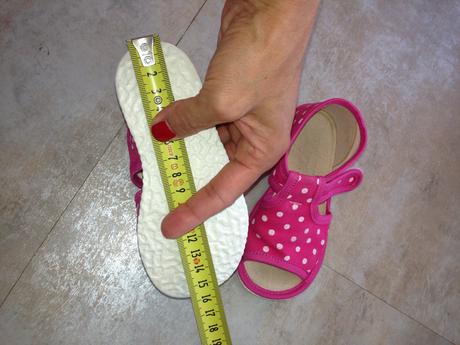 Růžová tečka bačkůrky rak noha 13,5cm, vel. 21, rak,21