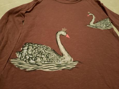 Tričko s labutěmi, zara,128